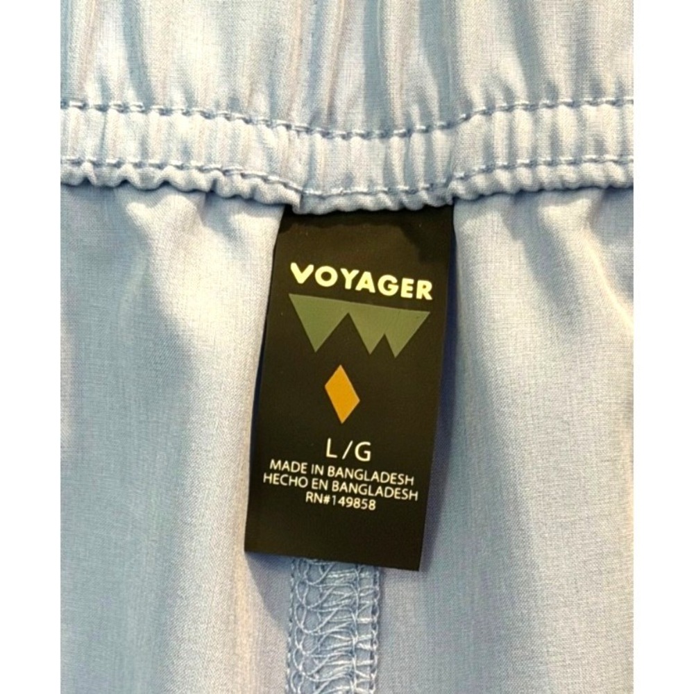 Voyager Pack Out Cargo Shorts Womens XL Blue Lightweight Hiking Crunchy Gorpcore - Picture 5 of 7